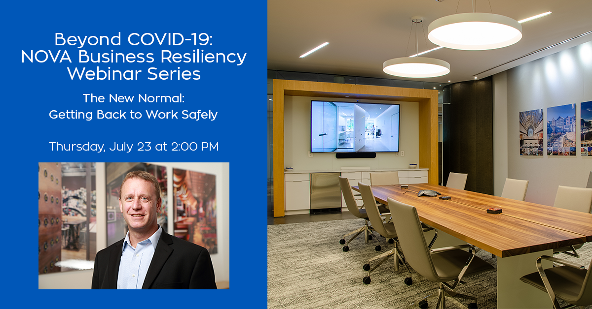 realarchinc's tweet photo. How have you planned for a safe return to work? Still time to register for @FairfaxEDA's webinar today at 2:00 PM to see VP Gene Weissman join a roundtable discussion on how businesses can plan for a safe work environment. Register: https://t.co/aq3fhODMIW https://t.co/XTg3wel2F3