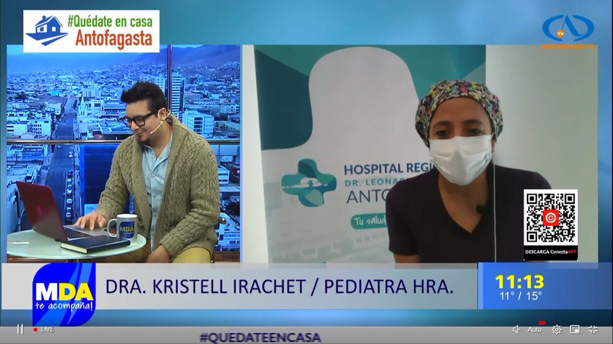 Hospital Regional de Antofagasta (@hospitalantof) on Twitter photo #23Julio | #EnVivo en el <a href="/mda_matinal/">El Matinal De Antofagasta</a> de <a href="/AntofagastaTV/">Antofagasta TV</a> la Dra Krystel Iratchet, Pediatra del #HRA explica cómo evitar accidentes por quemaduras en niños y niñas durante el confinamiento. ¡Sintoniza y comenta! #23Julio | #EnVivo en el <a href="/mda_matinal/">El Matinal De Antofagasta</a> de <a href="/AntofagastaTV/">Antofagasta TV</a> la Dra Krystel Iratchet, Pediatra del #HRA explica cómo evitar accidentes por quemaduras en niños y niñas durante el confinamiento. ¡Sintoniza y comenta!