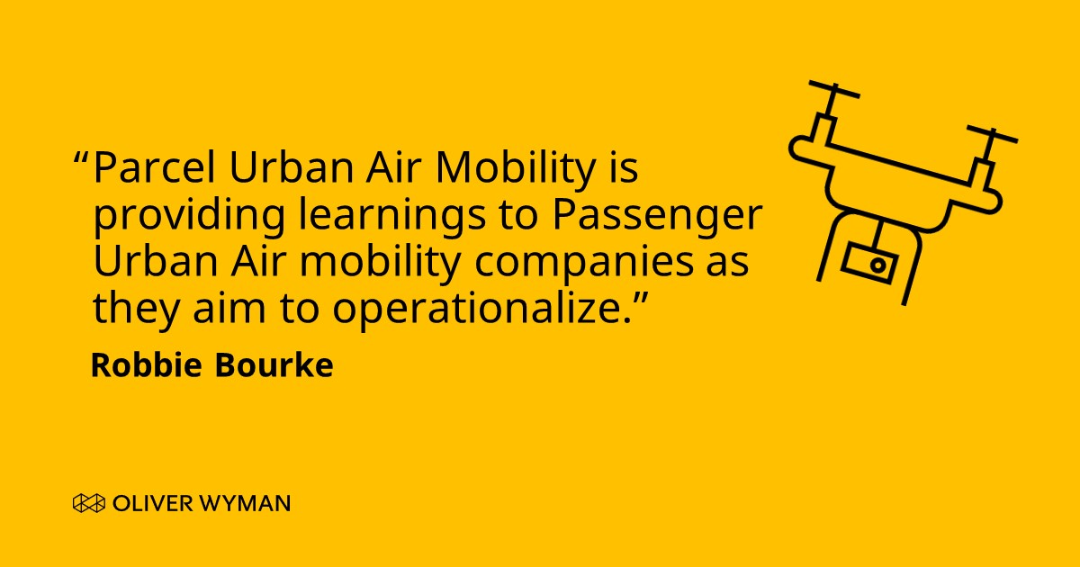 OliverWyman's tweet photo. Live at #FIAConnect: How has the Urban Air Mobility industry matured in the last year? What developments need to come together? Don't miss this #GUAS 2.0 wrap up session with Oliver Wyman's Robbie Bourke and ADS's @SameerSavani > https://t.co/troMiZwXQJ #OWTransportation https://t.co/diudyd26kN