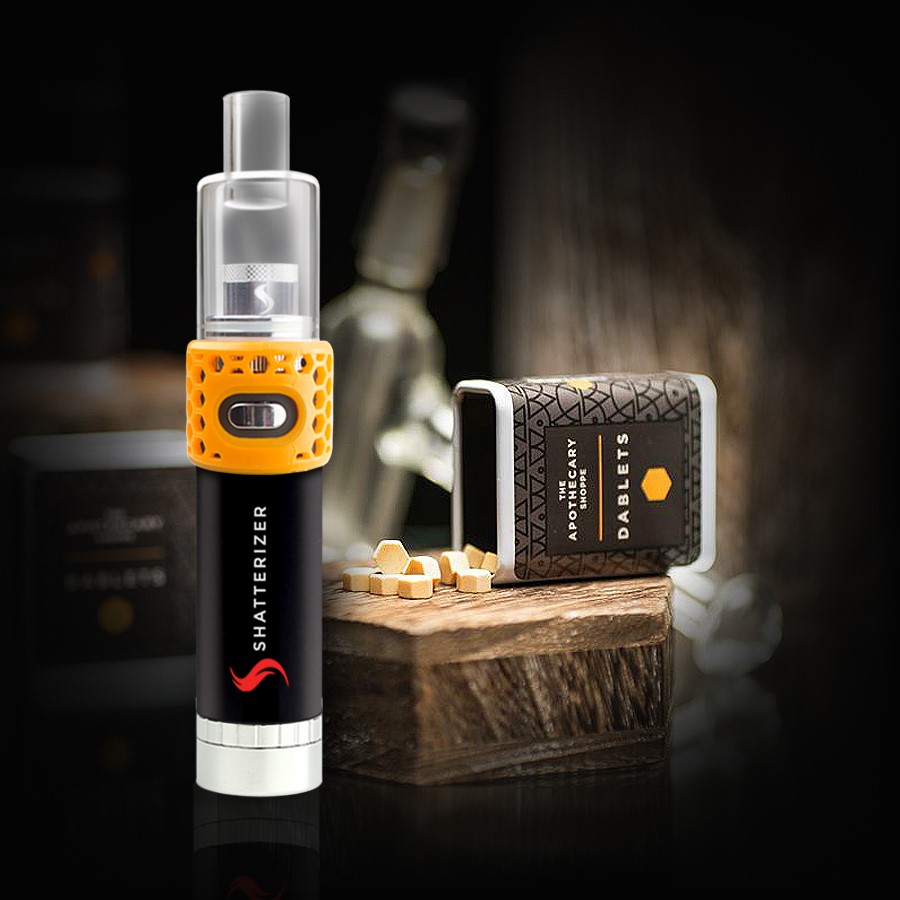 ShatterizerVape's tweet photo. In #Vegas USA Family? Try the #PerfectTaste of #DabTabs by @TheApothecaryLV! Visit #TheApothecaryShoppe to enjoy #PerfectClouds in #LasVegas #Nevada! 
For use only by adults 21+ Keep out of reach of children. Do not drive while under the influence of cannabis. Do not eat, Please! https://t.co/ea9FfyoCJM