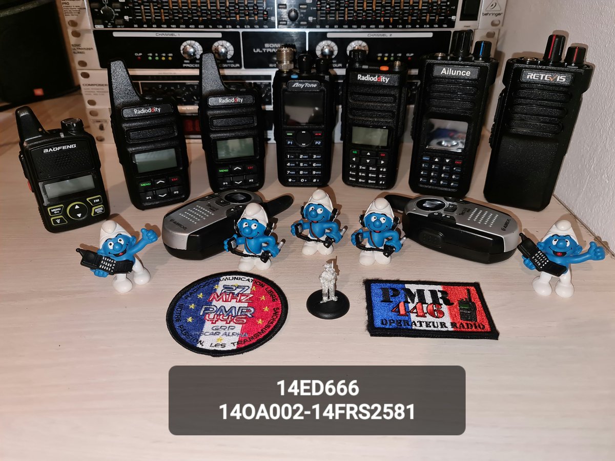 l_Steven59_l's tweet photo. Mes portatif actuel
#radioddity
#baofeng
#ailunce
#14ED666
#14FRS2581
#14OA002 https://t.co/IPeYDQmjxT