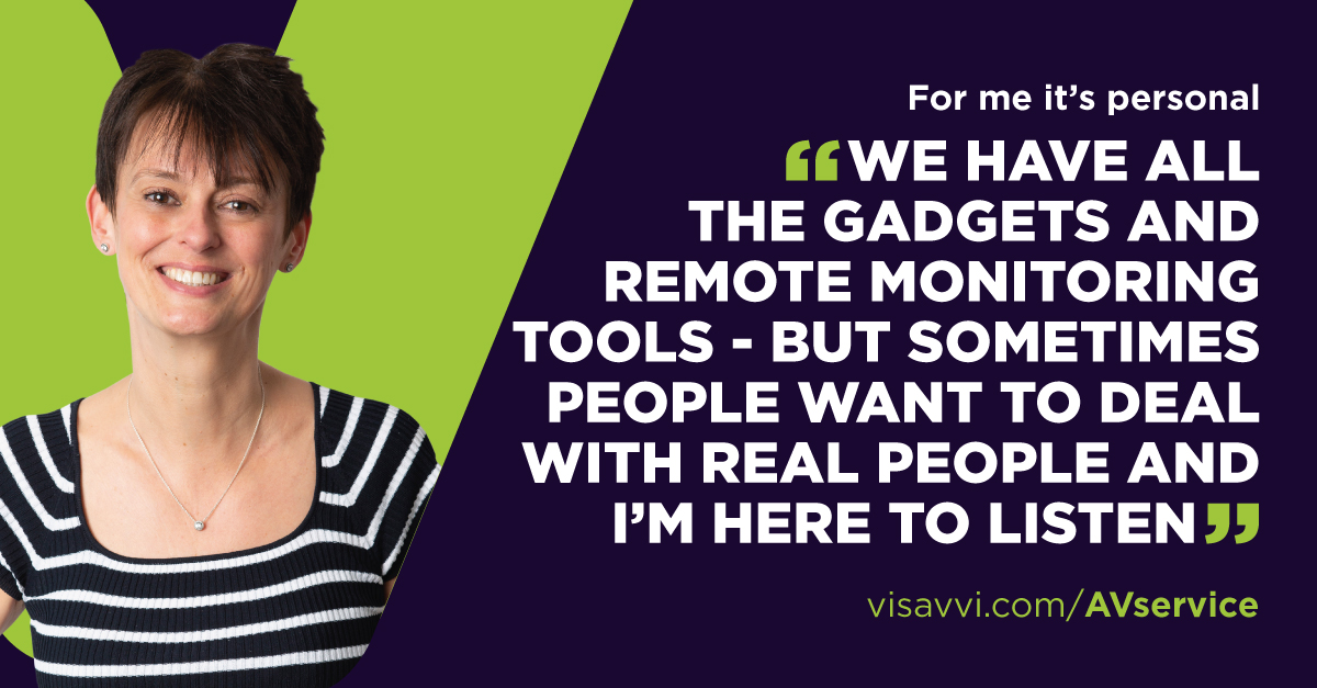 visavvi's tweet photo. As your organisation returns to work, our #AVService team are here to listen, understand and proactively support you to transition back safely. Help you can truly rely on is just a call away.

#ForMeItsPersonal #ReturnToWorkSafely https://t.co/loOKt7nRmt