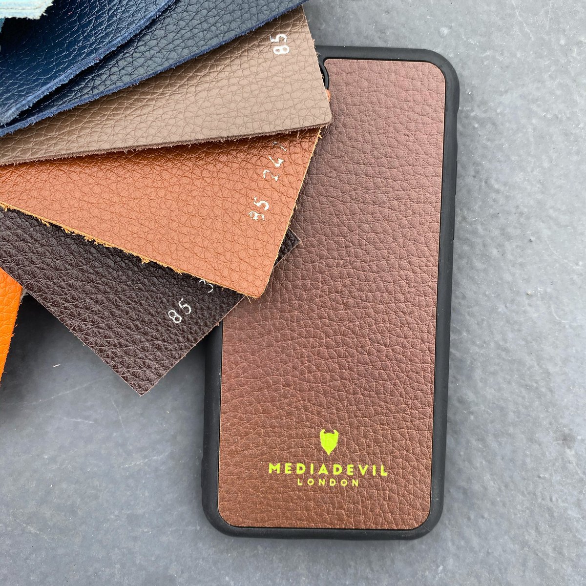 MediaDevil's tweet photo. On the left is full-grain leather, and on the right is our new recyclable plant-based vegan leather. Please like if you’d be willing to switch to this alternative. #mediadevil #vegan #veganleather #veganleathergoods https://t.co/y7PMTuN70p
