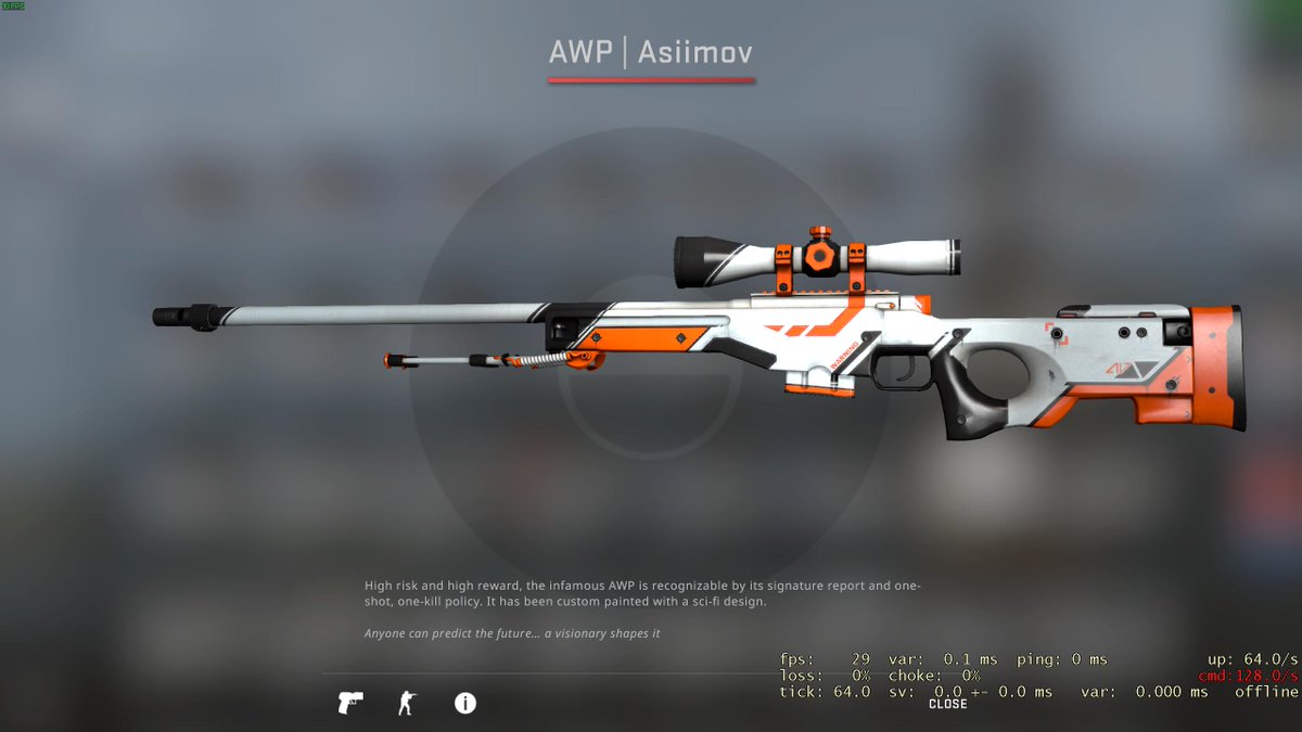 DaddyskinsCSGO's tweet image. FT AWP Asiimov ($77)

✅Retweet &amp;amp; Follow us
