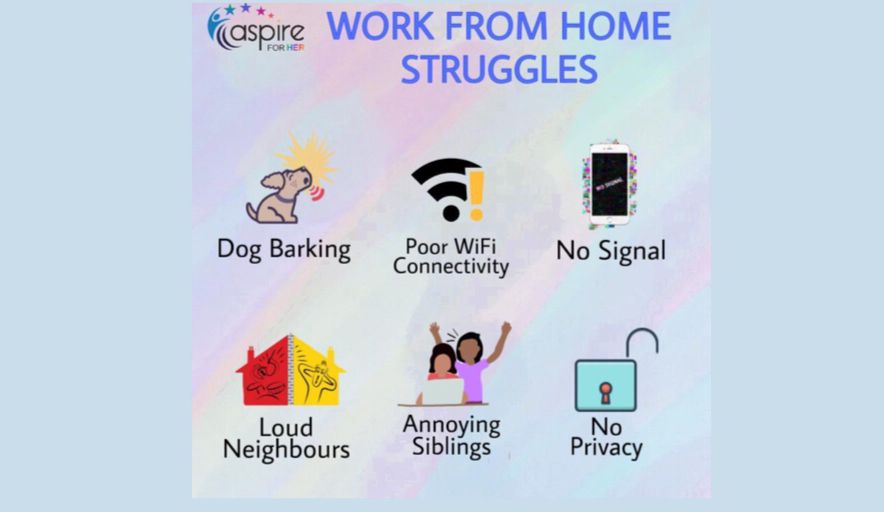 her_aspire's tweet image. From some unwanted disturbance to terrible network issues , #WFH comes with its fair share of struggles! Tell us in the comments which struggle you relate to the most! 

For more exciting #career related resources, sign up as a #member for free! buff.ly/3dH6VIf