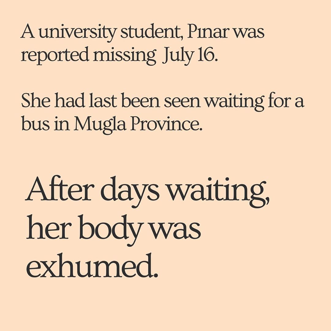 tw/ femicide, violence against womenjust wanted to share this to raise awareness about what's happening in Turkey, credits to @ auturkishculturalclub on ig