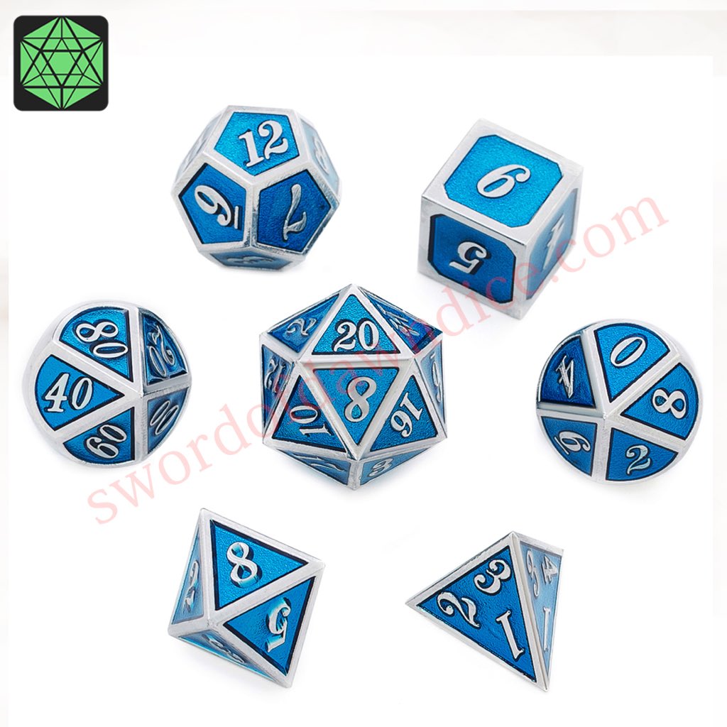 swordofdawndice's tweet photo. Metal dice manufacturer: manufacture the best metal dice in the world. Provide wholesale metal dice, custom metal dice.

#d20 #friends #love #game #party #campaign #rpg #dnd #dungeonsanddragons #rpgmaker #video #videogame #music #playing  #playgame #games #fungames #metaldice https://t.co/qaaM2ObhWX