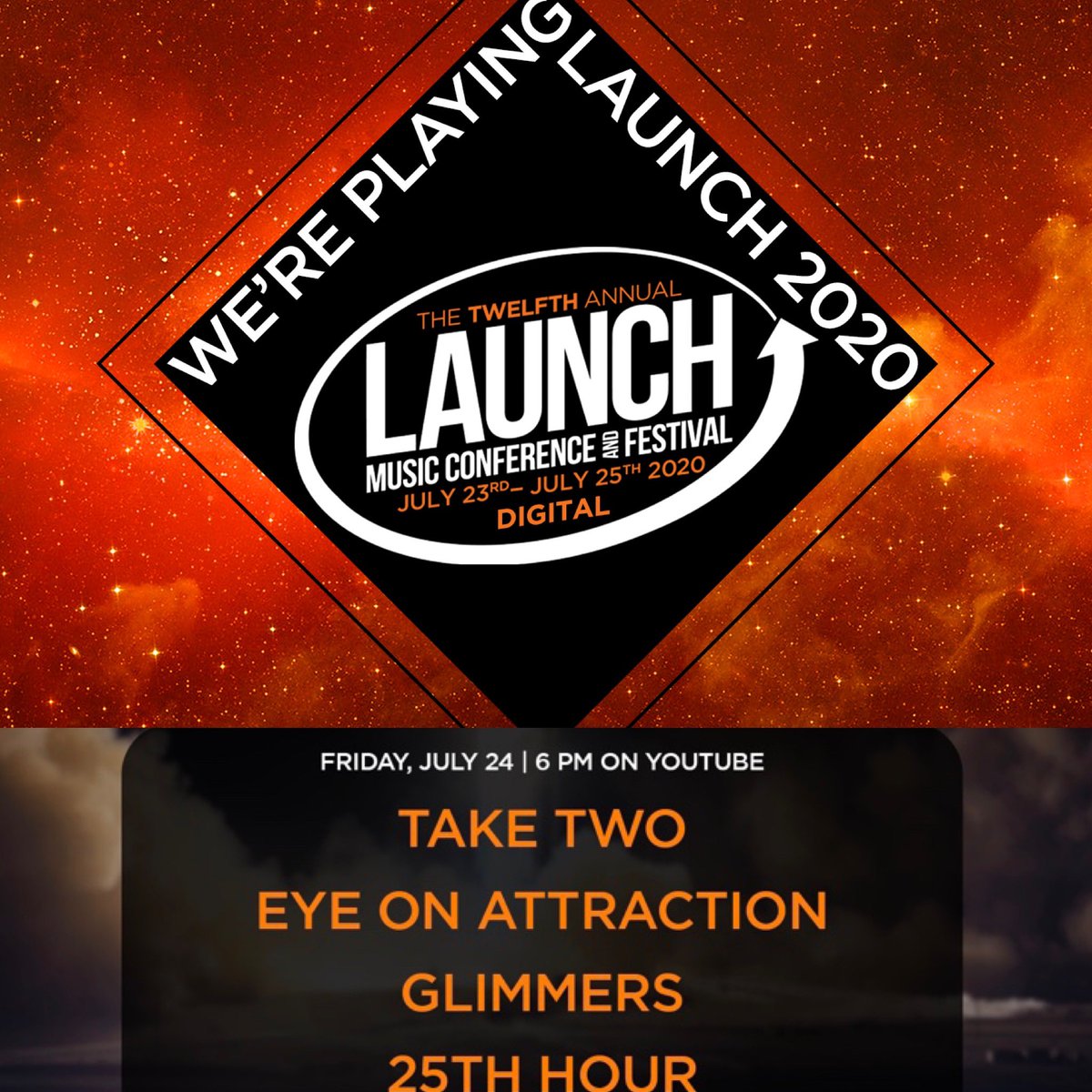 TakeTwo_Music's tweet photo. This Friday 7/24 @ 6pm as part of Virtual Launch Con 2020
 https://t.co/VQxM7KaZvu https://t.co/7n9NazGiFH