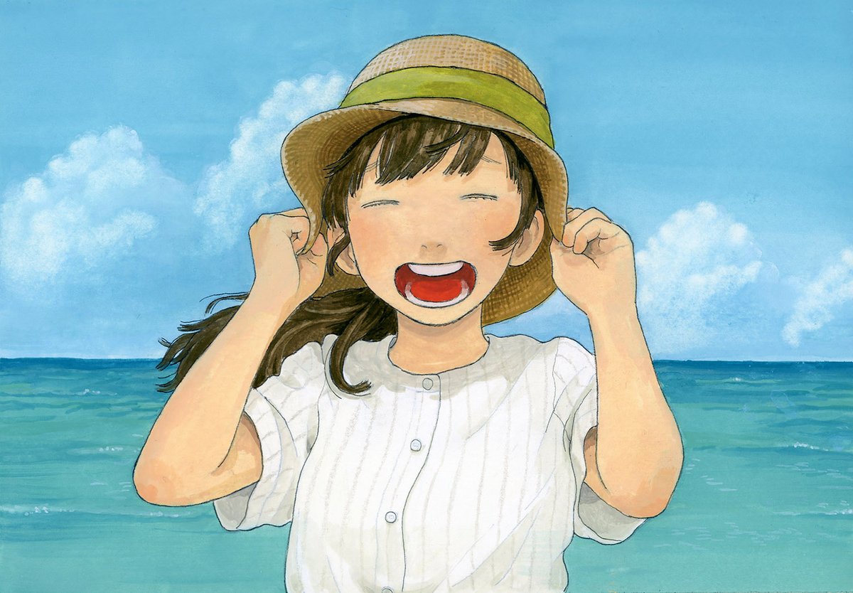 「#海の日 (昨日) 」|わたなべ萌@ﾃﾞｻﾞﾌｪｽ両日 A-217のイラスト