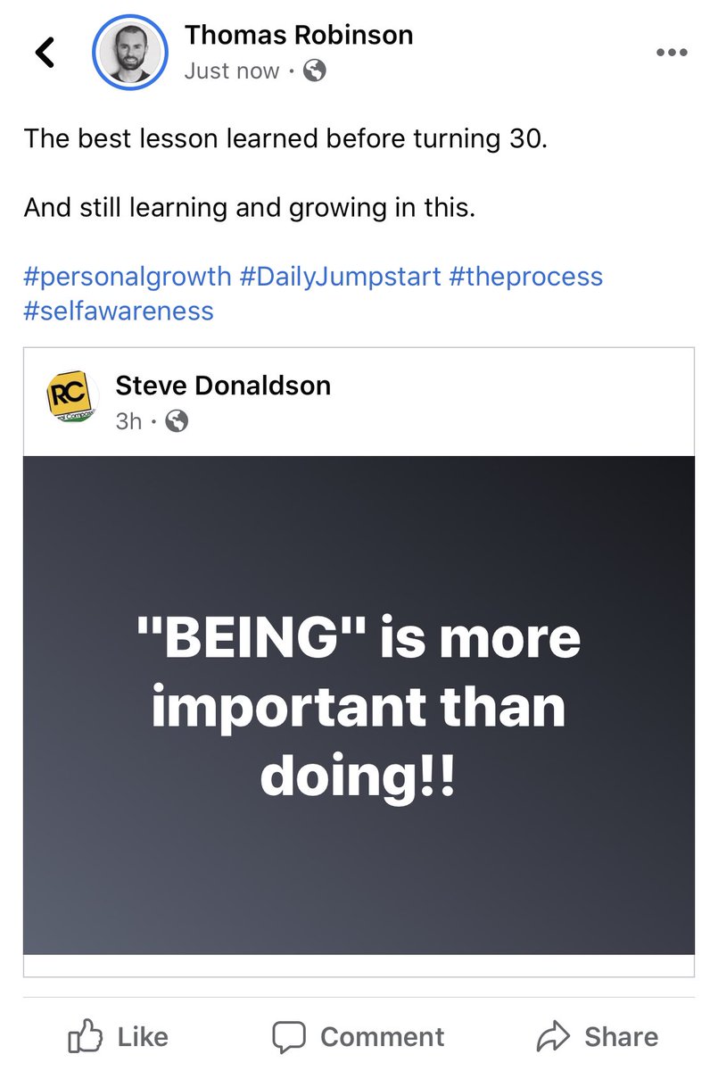 tsrobinson_'s tweet photo. The best lesson learned before turning 30. And still learning and growing in this. #thursdayvibes #DailyJumpstart https://t.co/9KXhX1Bfrn