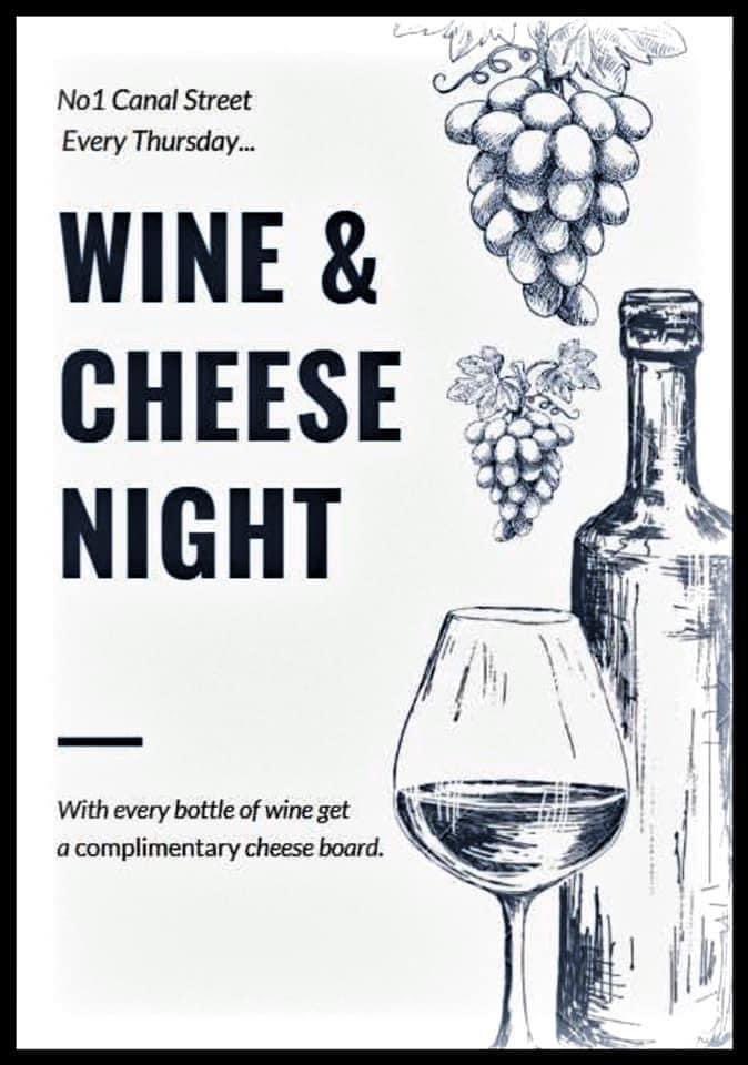 🧀🍷CHEESE &amp; WINE NIGHT 🍷🧀

Pop in this evening, with every bottle of wine you will get a complementary cheese board! 

#no1canalstreet #manchester #wine #cheese #ilovemanchester