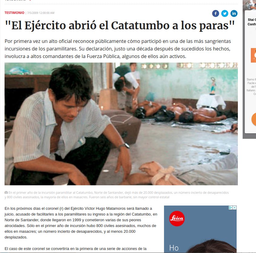 Clafe64's tweet photo. @JaimeNevado1 @angelacaspaz @ismeniaaguirreq @roures1 @FisicoImpuro @RosiGaviria @vovallediaz @MaraMndez1 @julianperroD @joseshidarta @jorge49987024 Duque militarizó el Catatumbo, es conocida  la alianzas  paramilitares/militares para proteger los intereses  de p.e.  los palmeros,. https://t.co/6SiuA5SwDf