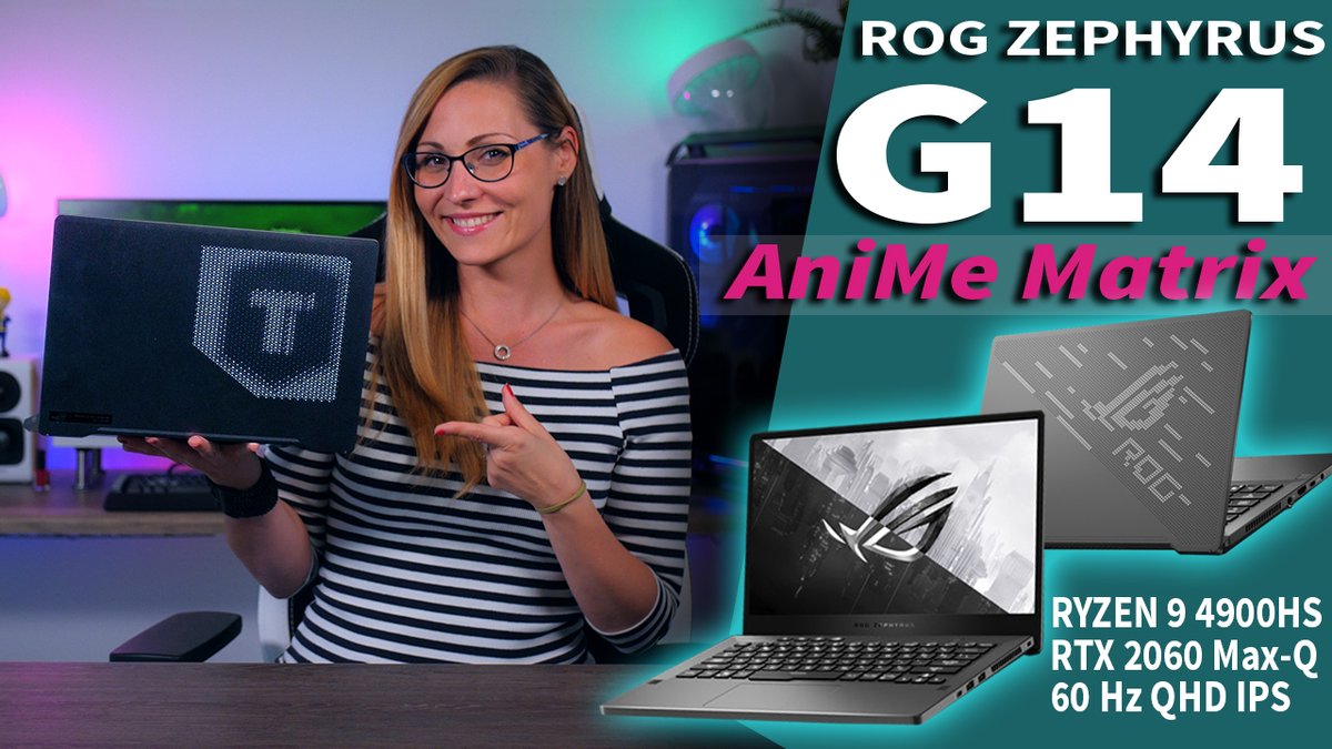 Taking a look at the "new" ASUS ROG Zephyrus G14. AMD Ryzen 9, GeForce RTX 2060, 1440p display and now with pretty little LEDs on the top cover. 😉 Enjoy!
👇
youtu.be/C2qQbTtGNM4

<a href="/ASUS_ROG/">ROG Global</a> <a href="/ASUSROGBENELUX/">ROG Benelux</a> <a href="/ASUS_ROGNA/">ROG North America</a> <a href="/AMDRyzen/">AMD Ryzen</a> <a href="/AMDGaming/">AMD Gaming</a> <a href="/NVIDIAGeForce/">NVIDIA GeForce</a>