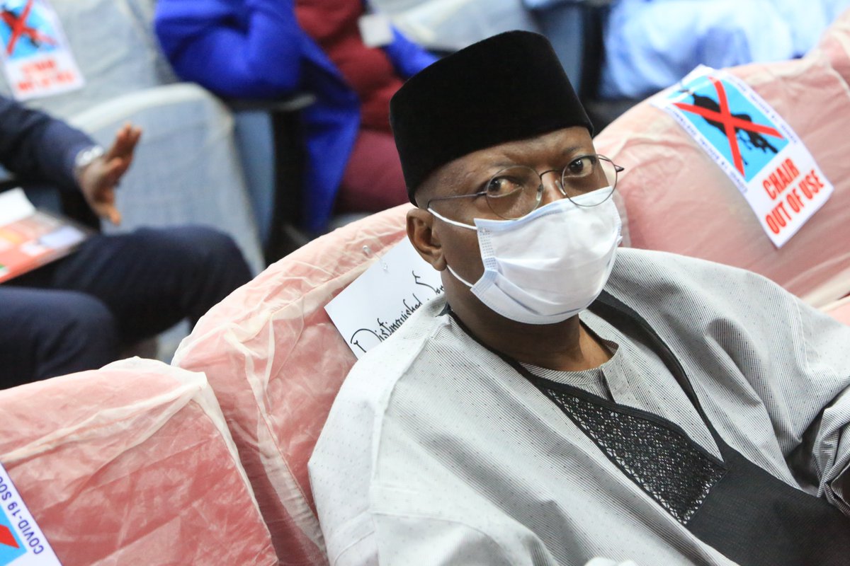 Sen_SadiqUmar's tweet photo. Everyone at the book launch is practicing Social Distancing and also using their face mask
#TakeResponsibility 
@NCDCgov @NGRSenate @nassnigeria @SPNigeria @DrAhmadLawan  @NGRSenate @DrAhmadLawan @GuardianNigeria @TheNationNews 
@CoolFMNigeria
#HowIBecameASenatorIn30Days https://t.co/XBSOTbmOwK