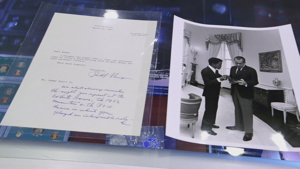 pawnstars's tweet photo. Learn more about Sammy Davis Jr endorsing Richard Nixon on Pawn Stars on Monday at 10/9c on HISTORY. https://t.co/DgHp75Ultq