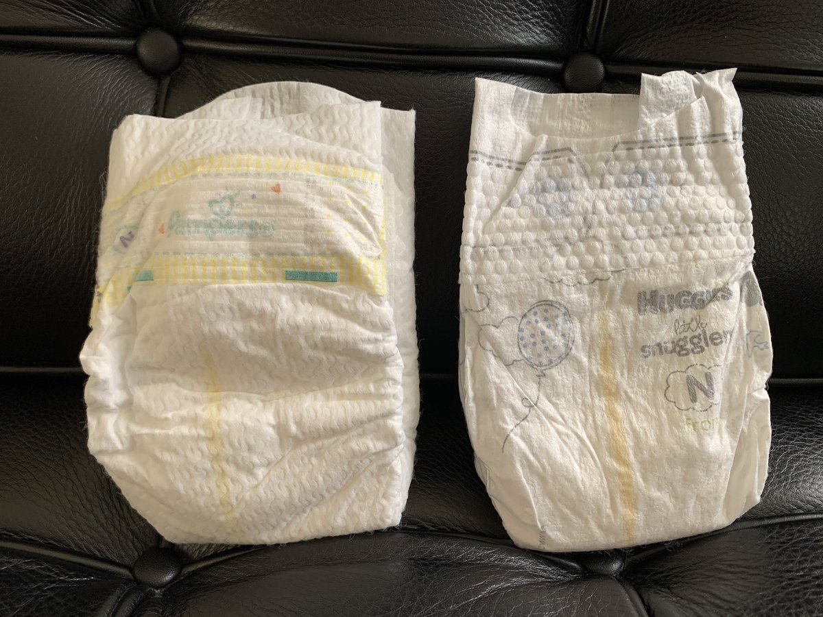 I never thought I’d spend so much time thinking about Pampers vs Huggies, but here we are. I have a clear favorite between the two; Pampers, even though I suspect the Huggies may do a better job of containing the most explosive of baby poops. Pampers excel in design & usability!