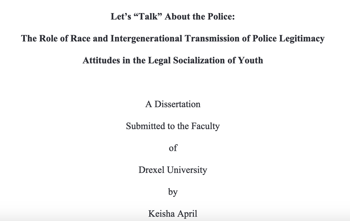 604/ "Black parents and parents with stronger police legitimacy attitudes reported they would place greater importance on transmitting messages to their children about compliance with the police."