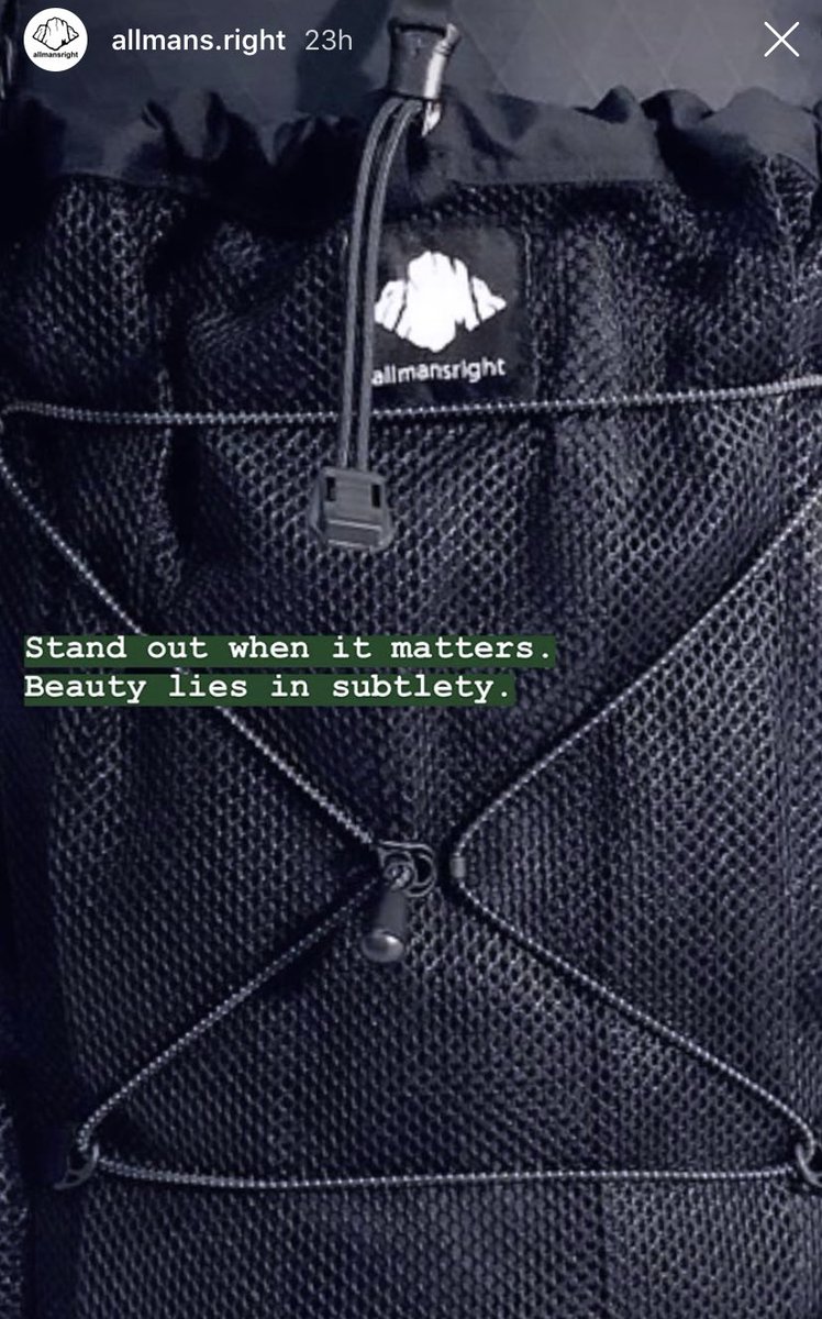 allmansright's tweet photo. Stand out when it matters. Beauty lies in subtlety. #BIPOCmakers #ULgear #allmansright https://t.co/FfqJRjuvcM
