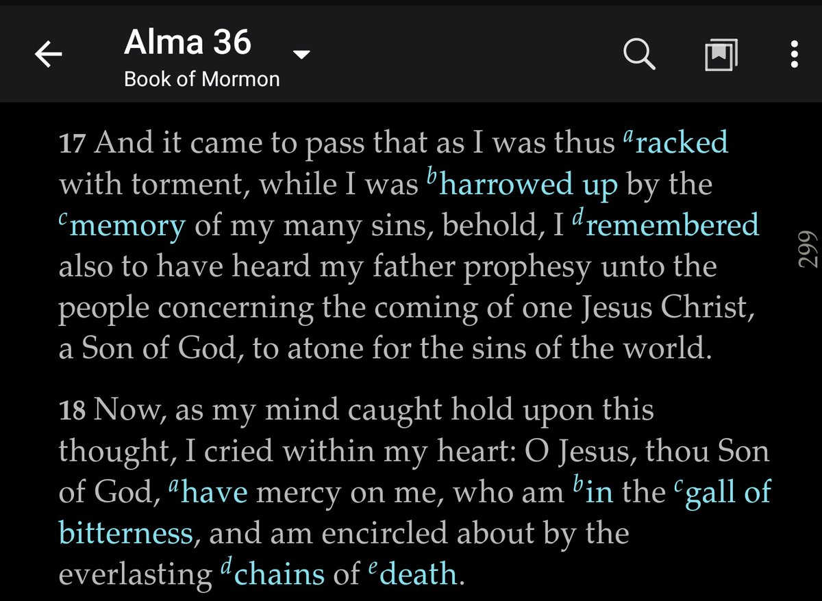 The central theme of Alma's chapter 36 chiasmus is the atoning power of the Savior. Chiasmus focuses readers on important doctrine. It's only through Christ that peace and forgiveness and grace are extended. 1/ #BookofMormon  #ChurchofJesusChrist  #DezNat