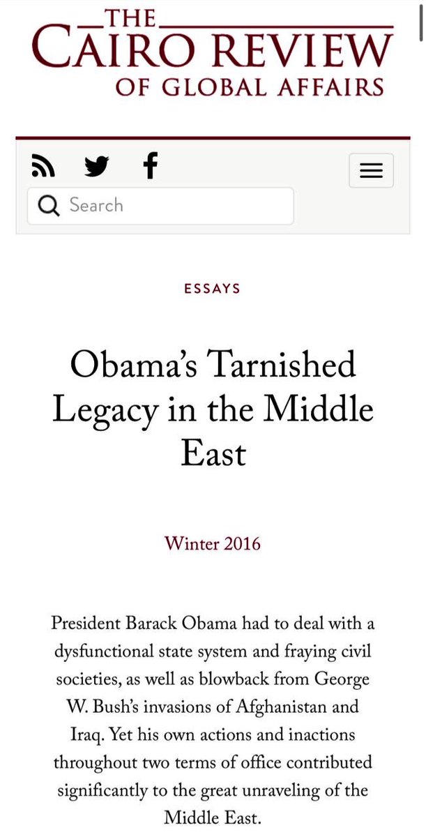 A possible Biden administration would continue Obama’s failed Mideast strategy that alienated key U.S. allies like Egypt, Saudi Arabia & even Israel. This would be disastrous for the entire Middle East. 26/