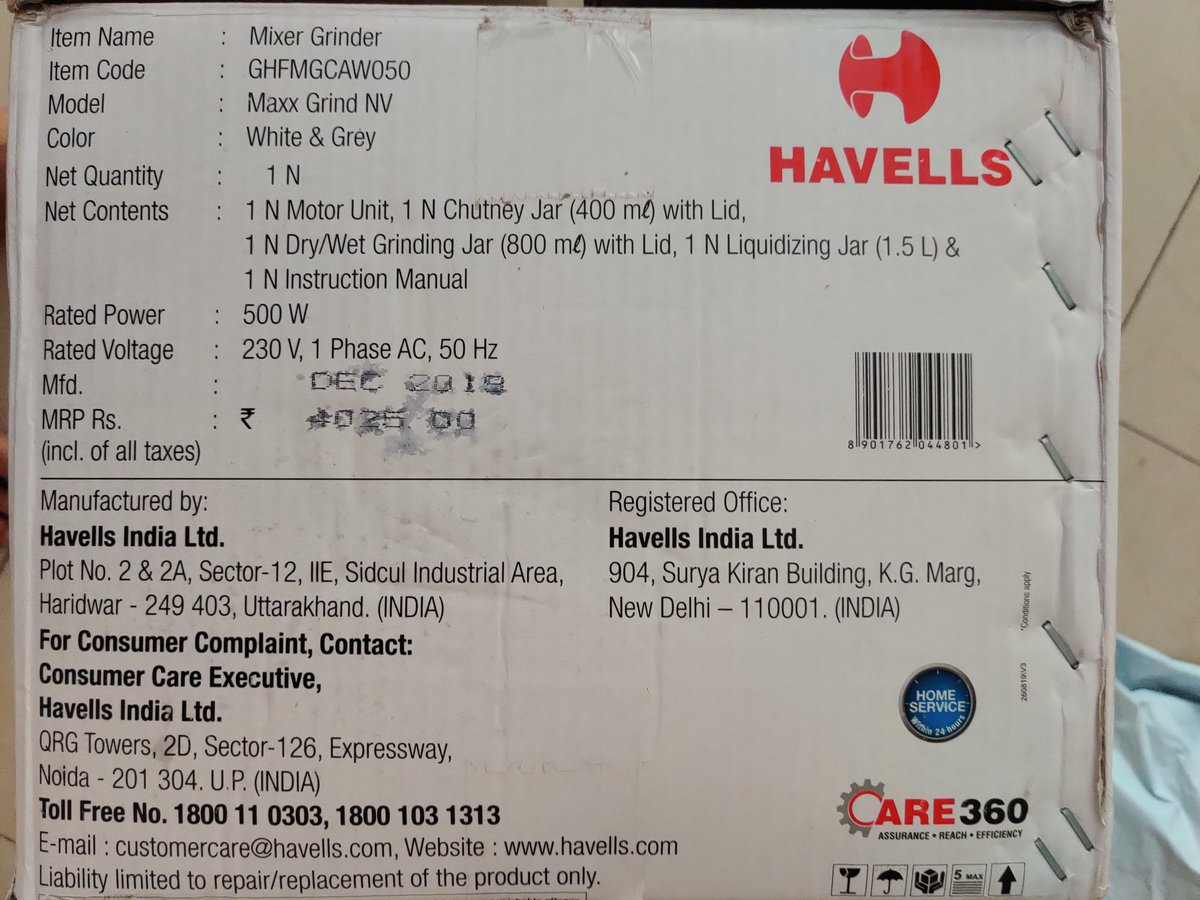 pratima_patil05's tweet photo. @Flipkart @flipkartsupport I ordered 750W mixer grinder; you sent me 500W. I placed a request for return, you rejected stating that no information was provided even though I had spoken to your customer support. I hope I get the right product post return ! https://t.co/zwDBeARDjH