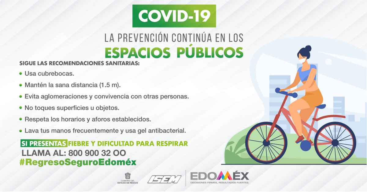 secti_edomex's tweet photo. Para evitar mayores contagios, en espacios públicos no olvides evitar convivir con otras personas.
 #RegresoSeguroEdoméx
@Edomex  
@alexfedezcam https://t.co/aZyj5qw9vE