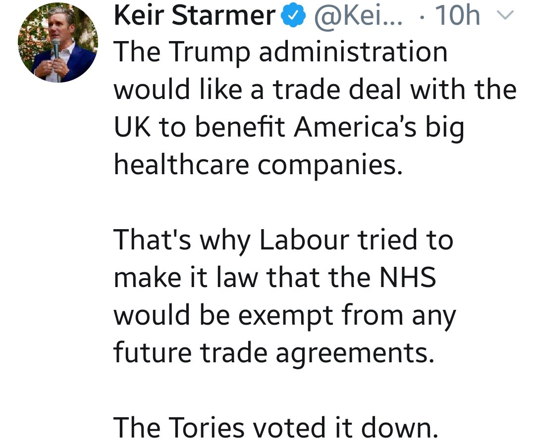 Glos_Labour's tweet photo. No one voted for our #NHS to get handed over to @realDonaldTrump, be ripped apart & sold to the highest bidders, @RichardGrahamUK did when he refused to ring-fence it under #Clause17. Remember @UKLabour & #Glos CLP will always fight for our NHS, even if our MP & friends won't! https://t.co/F6GuCkh17g