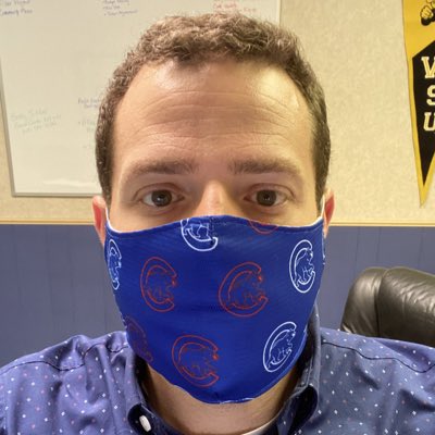 KSGovNerd's tweet photo. I got my sweet new #Cubs masks the other day, proving you can be safe and rep your squad. Need to find a WSU option next! #WearAMask https://t.co/0trN80Vx6S