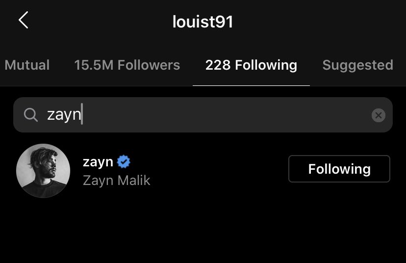 hsltpictures's tweet image. 📲 | Louis followed Zayn on Instagram ❤️