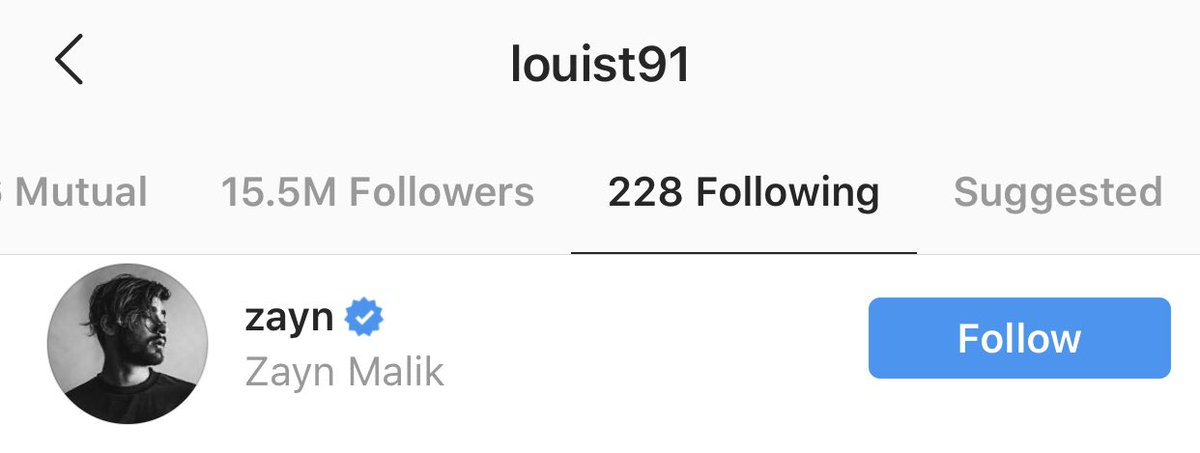 Team1DFrance's tweet image. 📲 I Louis vient de follow Zayn sur insta !