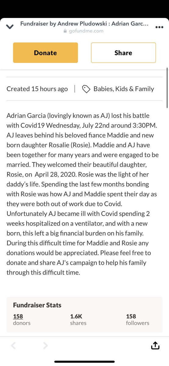 ArielCallaway4's tweet photo. my cousin lost his battle to covid-19 yesterday. He was only 20 years old, anything helps ❤️ https://t.co/iVOy1MkfKp https://t.co/jXzodTL0AW