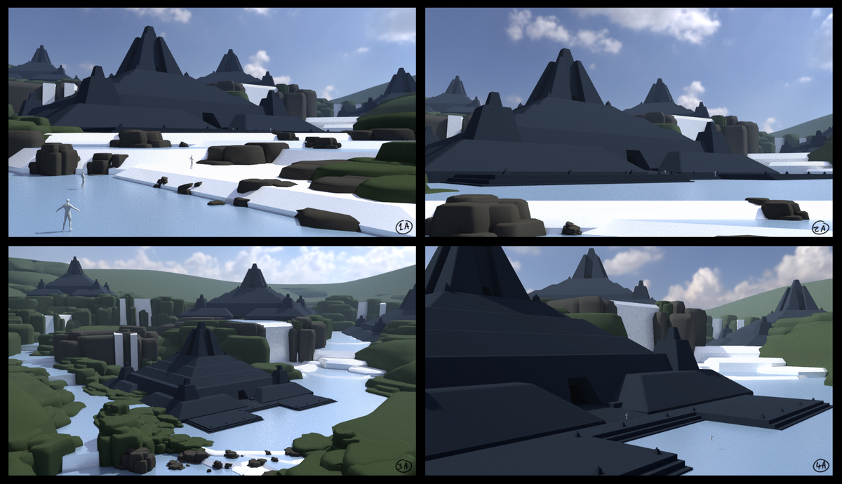 Dom_Littler's tweet photo. My #atomhawkadventure blockout. I'm still playing around with composition and lighting. I was initially sure I wanted to go with a midday feel like my earlier exploration but i'm really liking that golden hour look. I'm loving learning to use 3D with my painting. So many options! https://t.co/pfvYxBA7ei