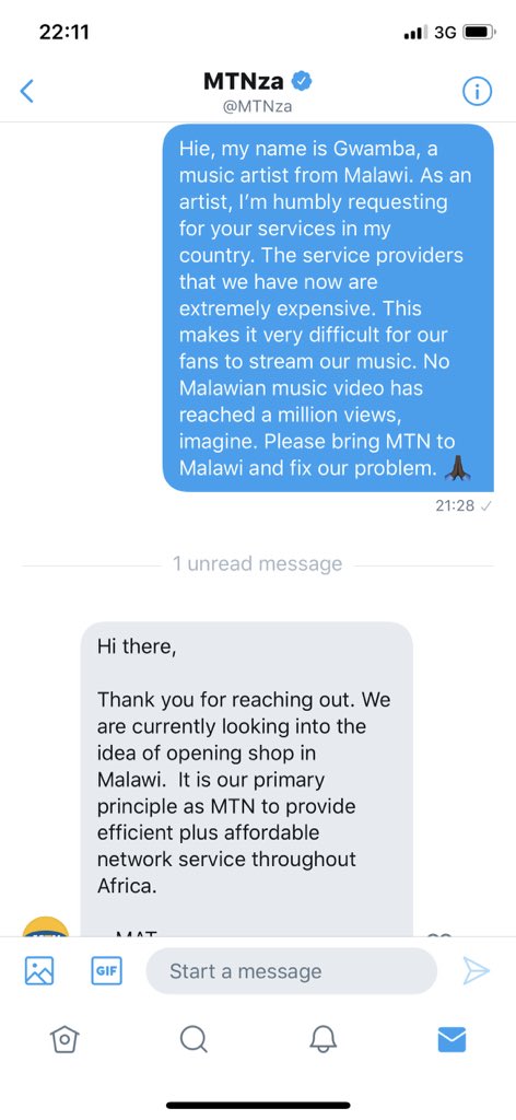 ZhiyuanBNB's tweet photo. Thank you MTN. Come to Malawi soon. https://t.co/qfLodvt4vB