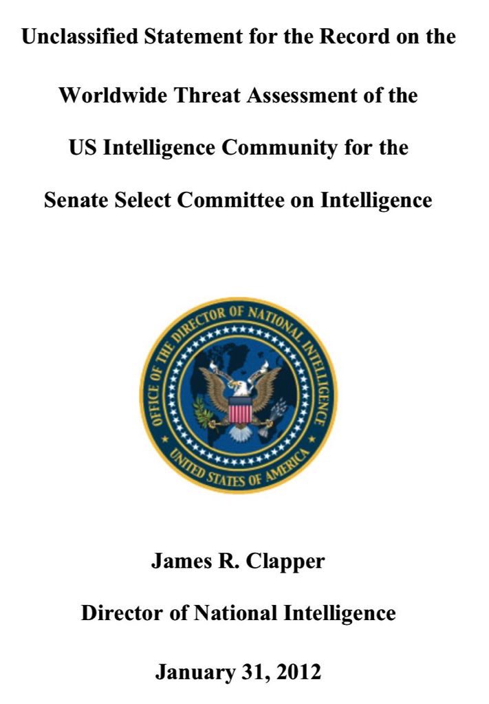 This logic was widely accepted across the U.S. intelligence community, as the Director of National Intelligence James Clapper clearly explained in January 2012: “Al-Qa’ida probably will find it difficult to compete for local support with groups like the Muslim Brotherhood.” 15/