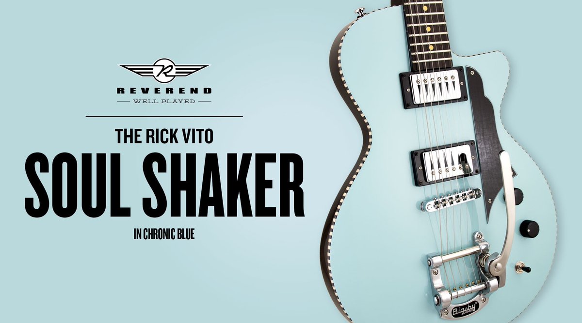 The Reverend Rick Vito Soulshaker is elegant, playable, and genuinely unique.💙 #reverendguitars #guitars