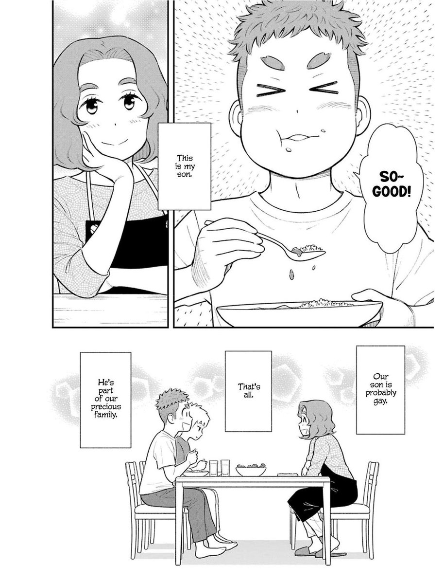 I've been reading this manga called "My Son is Probably Gay" and it's about a mother who's realized her son is likely gay but he is desperately hiding it from her but he's very obvious at the same time and she loves him so much ITS SO CUTE anD WHOLESOME 