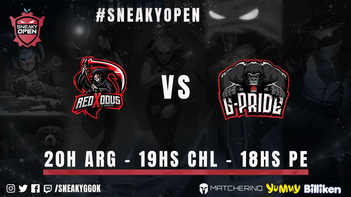 SneakyGGOK's tweet photo. El puntero @RedxodusEsports ☠️ quiere terminar invicto, pero los 🦍 de @GPrideOficial no se la van a dejar nada fácil.
No te pierdas esta partida y veni a alentar a tu equipo en nuestros canales 📺 https://t.co/zBF2RJwVKU y https://t.co/RHRB6byg0t
#GORX
#GOGP
@Battlefy https://t.co/ztR88XnbhO