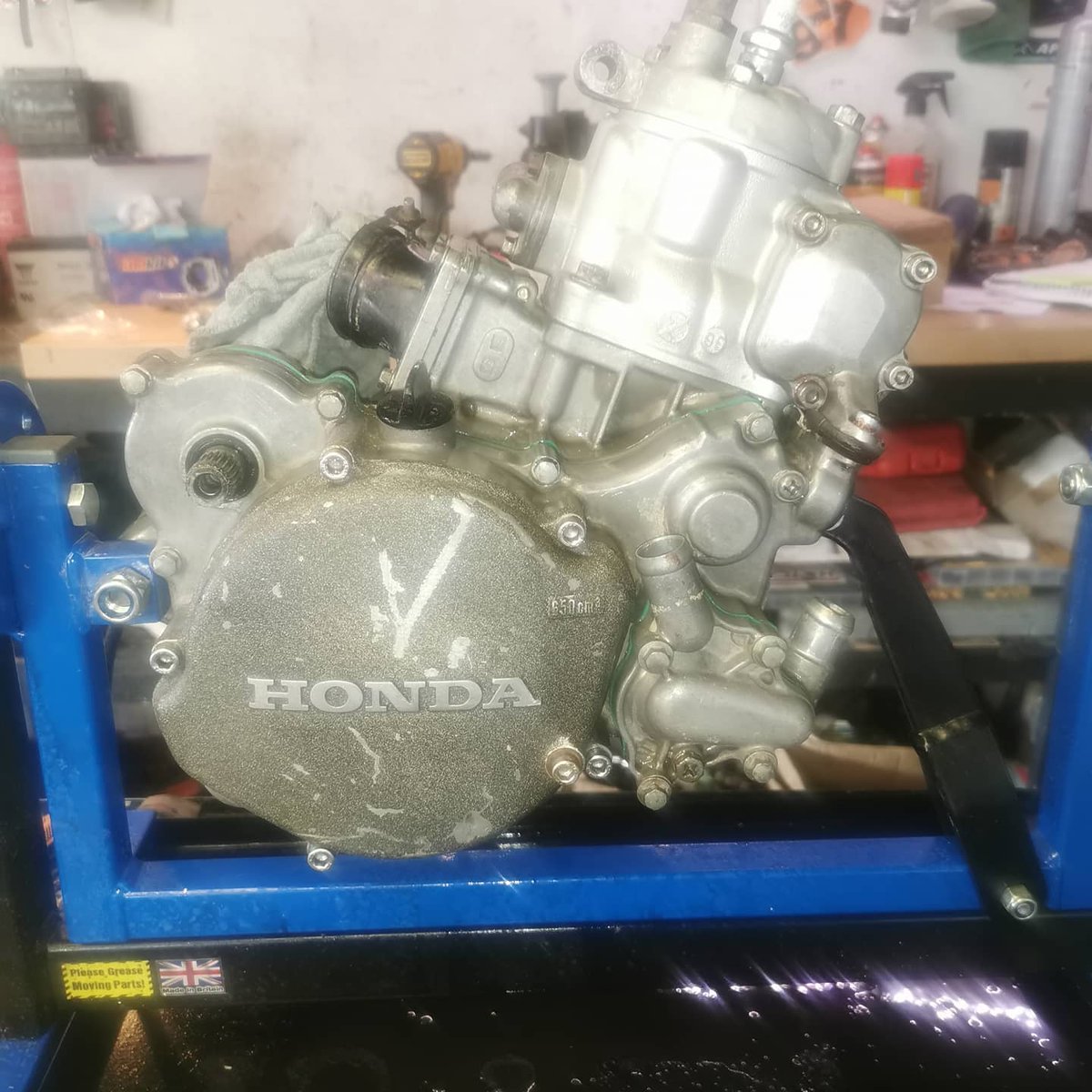 Linksmc's tweet image. A little cr 125 rebuild today.