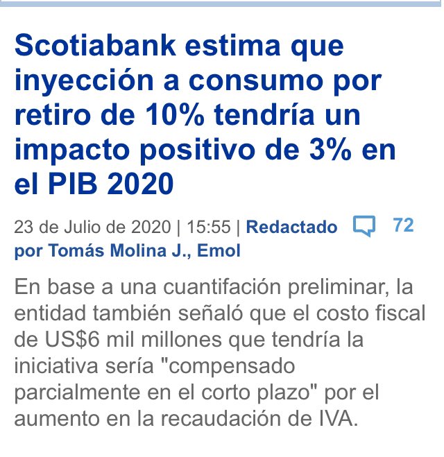 Impacto positivo en el PIB 2020 y recupero parcial del gasto fiscal por mayor recaudación. Entonces no se destruirá la economía como sostenían algunos....