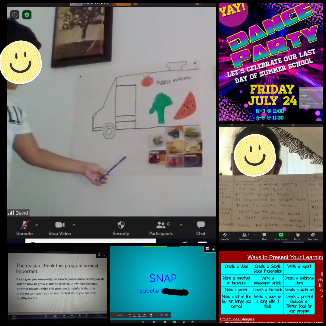 MrsMartin_247's tweet photo. My kiddos did superb job on their @safoodbank presentations today! Tomorrow, the class will finish up their presentations. Also, we're going to make our last day together a memorable one with a virtual dance party and crazy hair day. #NISDsummerlearning @kristenj731 @PinateachGT https://t.co/BrwXCKCx3A
