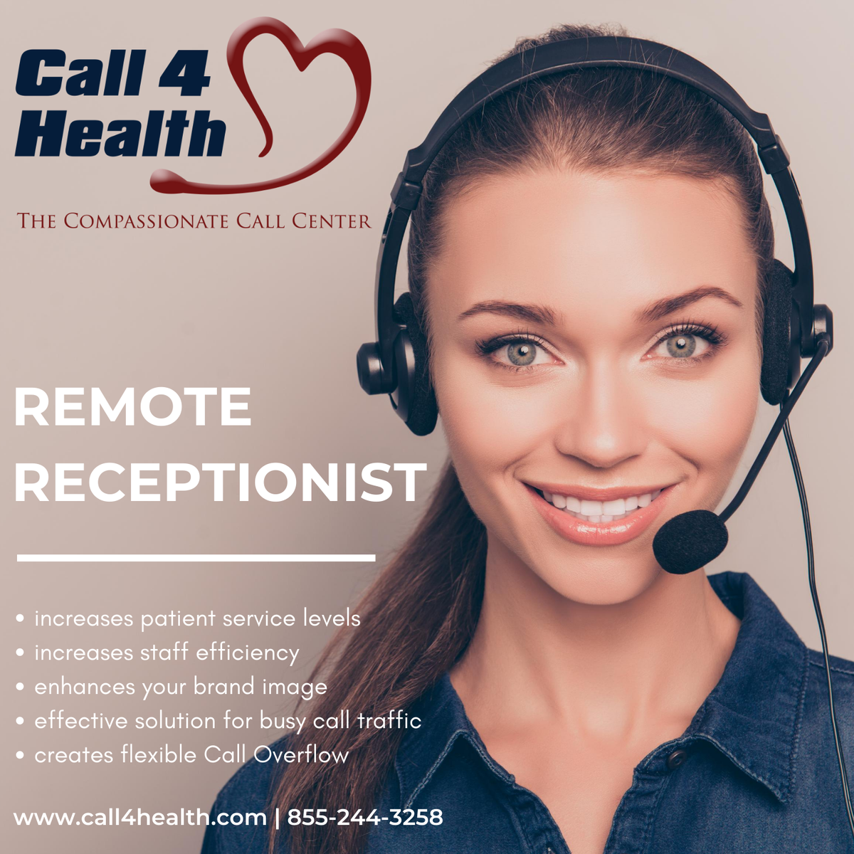 call4health's tweet image. Our employees at #Call4Health are uniquely qualified in assisting you to efficiently manage your volume or calls during normal or after-hours. Contact us today to get started! call4health.com 855-244-3258 ☎️❤️

#remotereceptionist #healthcare
#callcenter #calloverflow