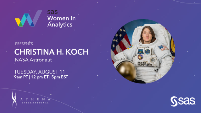 Great new content brought to you by SAS Women in Analytics. Sign up to hear about her historic spacewalk and how goal setting is key. #saswia bit.ly/2EdLnqI