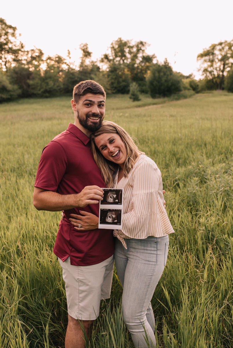 em_majewski2's tweet photo. Well we decided that we are sick of sleeping in and doing whatever we want all the time! 

We can’t wait to meet baby Majewski at the end of January! ❤️ @CoachMajewski https://t.co/9l0co16FGC