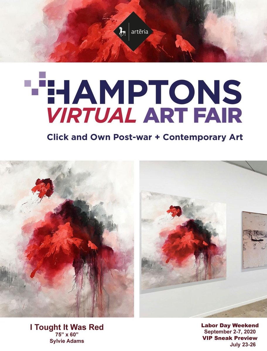 SylvieAdams's tweet photo. Join the VIP Sneak Preview of The Hamptons Virtual Art Fair - until July 26th
https://t.co/6MRbH3cIId

@Arteriagallery | @SylvieAdams @hamptonsvirtualartfair @HamptonsArtHub @hamptonsmag #artcollector #artdealer #buyartonline #collectors #artcollectormagazine #contemporaryart https://t.co/j2no2qFVV6