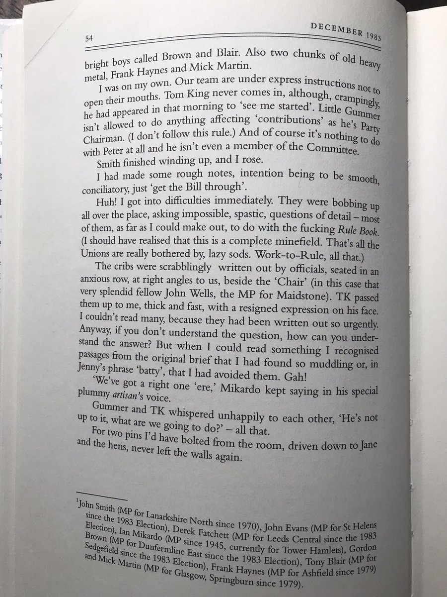 Alan Clark’s Diaries. Compulsory for anyone who wants to know what Westminster politics was like in the 1980s