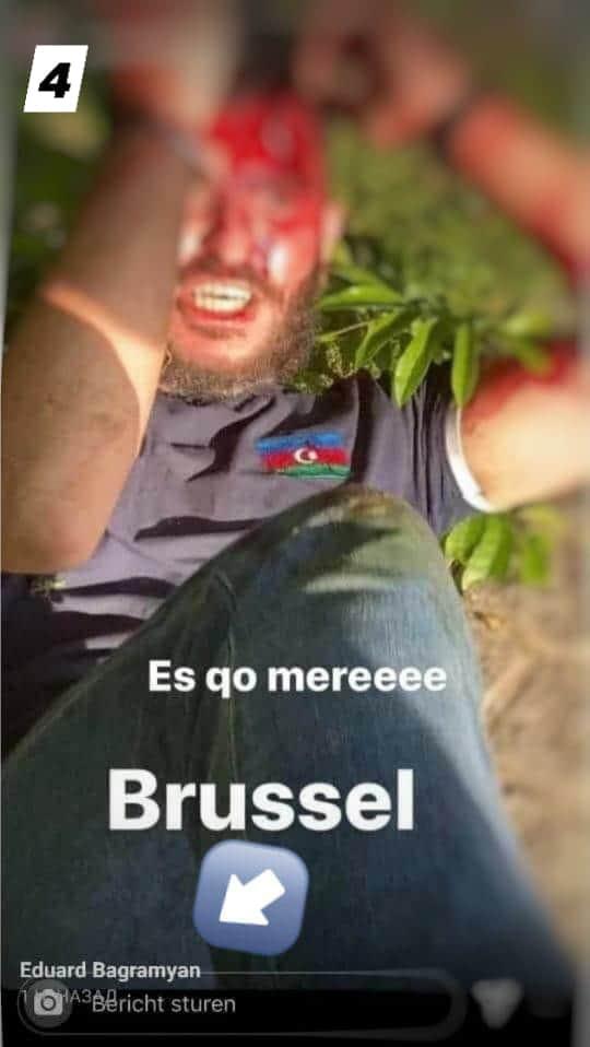 pervinmais's tweet photo. Cette photo est tirée des manifestations arméniennes contre l'Azerbaïdjan en Belgique. S'il vous plaît, répondez avec conscience. Qui a fait de l'agression? Qui est raciste? Leurs actes sont-ils pacifiques? Où est l'humanité?
 #BeFairForAzerbaijan https://t.co/Q2uHt2kVHt