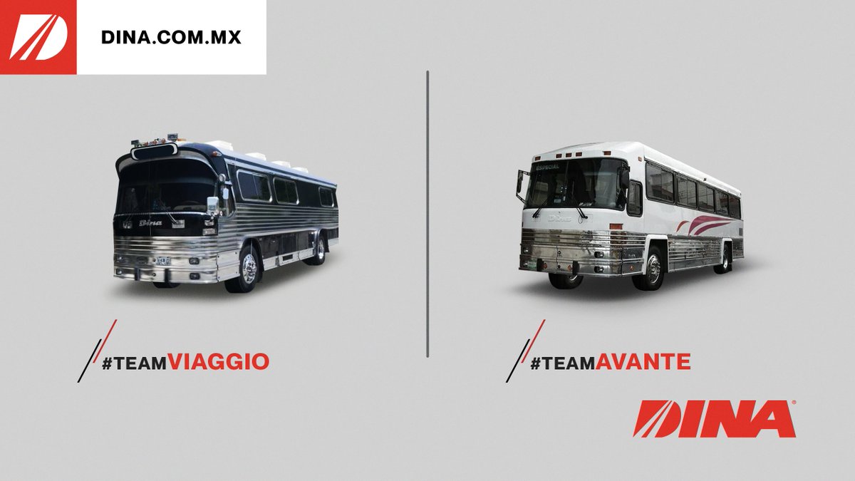 DINAmx's tweet photo. Llegó la gran final: #DinaOlímpico vs #DinaAvante.
Estos son dos grandes iconos de nuestra historia. Participa en la encuesta, comentando con una fotografía de tu modelo favorito y el hashtag #TeamOlímpico o #TeamAvante.
#DINA #ElTransporteDeMéxico #69Aniversario https://t.co/VjrVxI7qRP