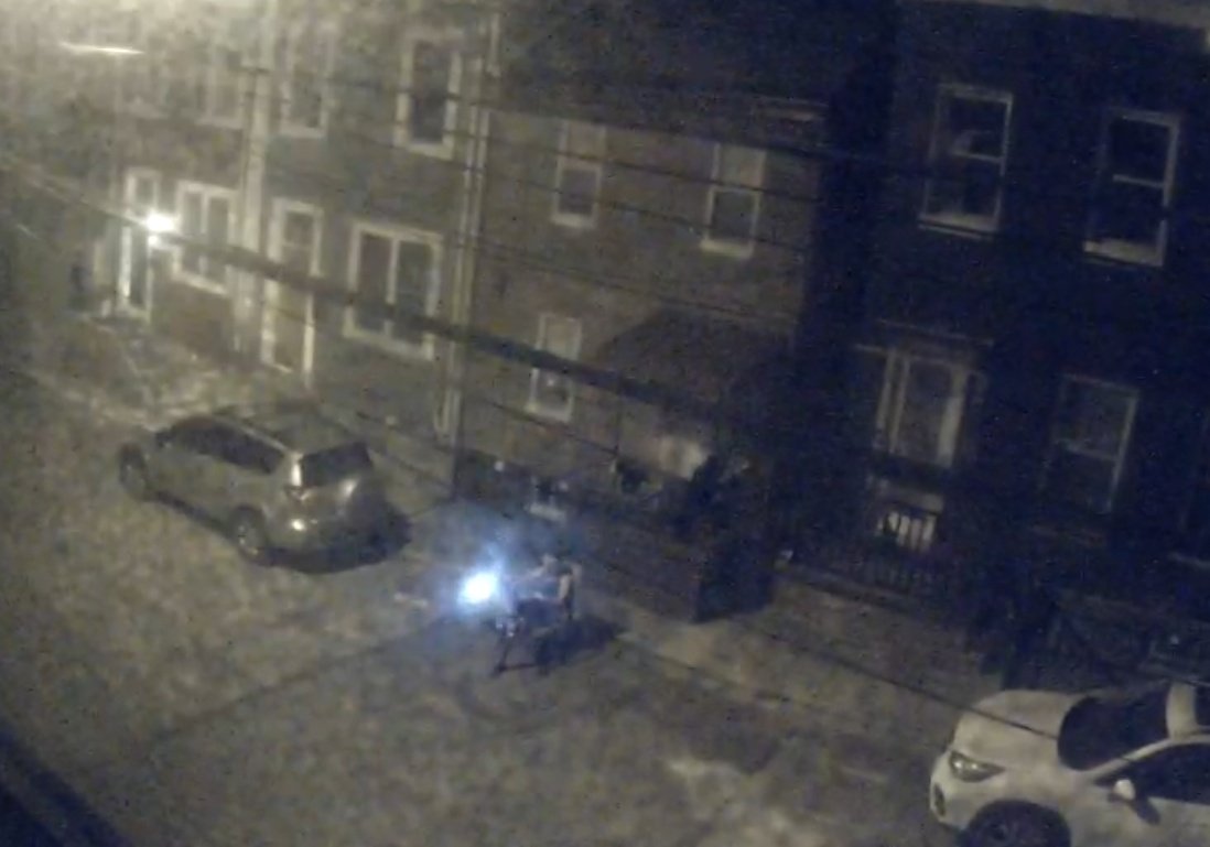 I set up a camera and our neighbor was out on the street at 3AM shining a flashlight on my house for 15 minutes. He's also just generally pacing, talking to himself, and making a bunch of erratic hand motions. He clearly is mentally ill but it's tough to know if he's a threat.