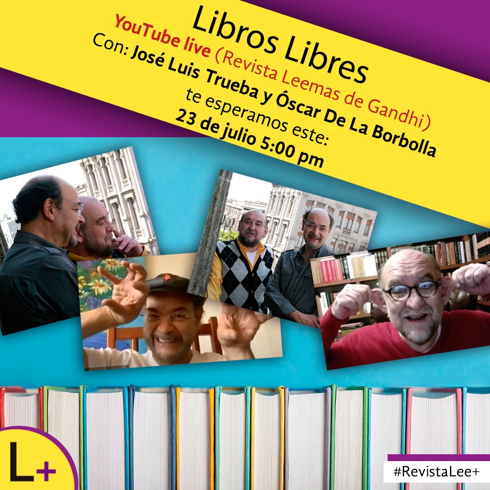 revistaLeemas's tweet photo. Hoy es jueves de #LibrosLibres. Conéctate a las 5 de la tarde a nuestro YouTube Live con @TruebaLara quien junto con el escritor @oscardelaborbol tendrán su charla semanal. Participa en esta  conversación. #LeeMásencasa https://t.co/3l2ELpFNs3 https://t.co/X5jibHaKlS