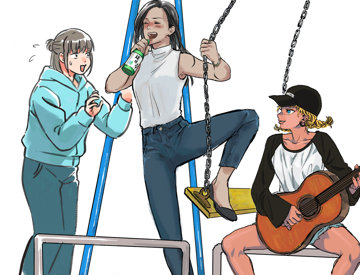 創作百合
最後こごろさんとくみちさんと合作～ 